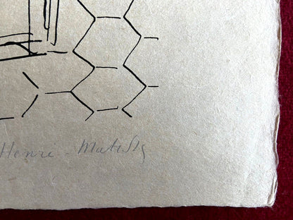 Henri Matisse Lithograph Coa Signed Contract Numbered By Hand