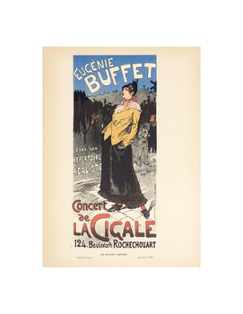 Original Vintage Poster Eugenie Buffet La Cigale For Affiches Illustrees 1896