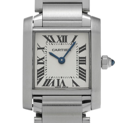 Cartier Tank Franaise Sm W51008Q3 Silver Ladies Used Watch #363325