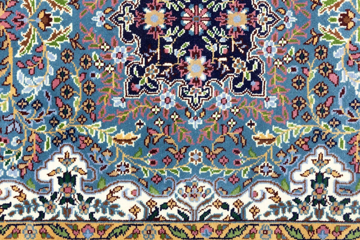 Handmade Kirman Oriental Rug Classic Floral