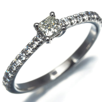 Tiffany&Co. Ring Princess-Cut Solitaire Diamond