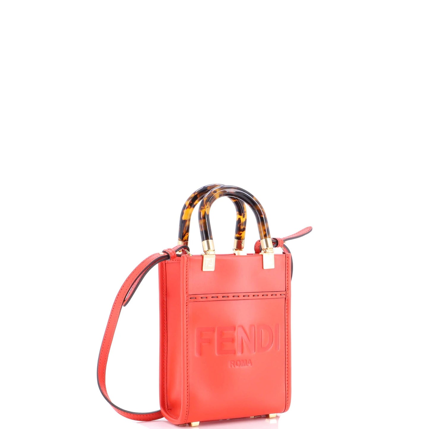 Fendi Sunshine Shopper Tote Leather Mini