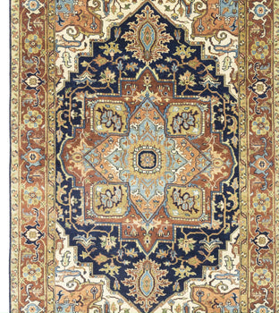 6X9 ft Farmho Boho Geometric Handmade Heriz