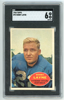 Bobby Layne 1960 Topps #93 Sgc 6