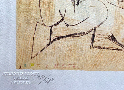 Pablo Picasso Coa Signed / Numbered In Pencil Crayon / Paul Klee