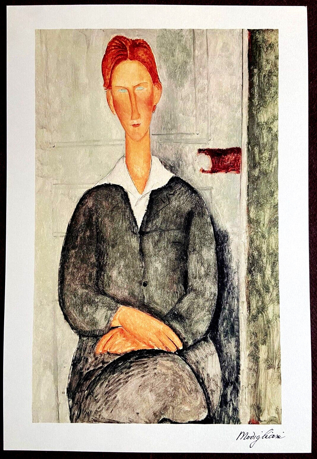 Amedeo Modigliani 1952 Coa Quadriennale Signed Op (Egon Schiele)