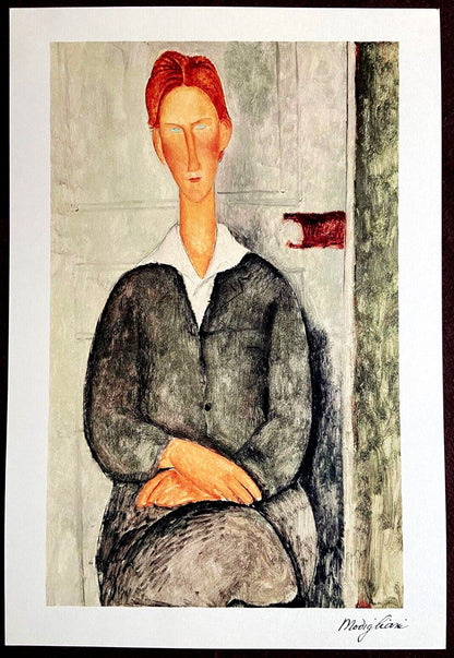 Amedeo Modigliani 1952 Coa Quadriennale Signed Op (Egon Schiele)