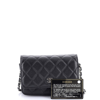Chanel Wallet On Chain Quilted Caviar Mini