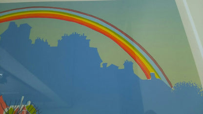 Stevan Petrovic Signed Original Silkscreen Print "Rainbow" Framed