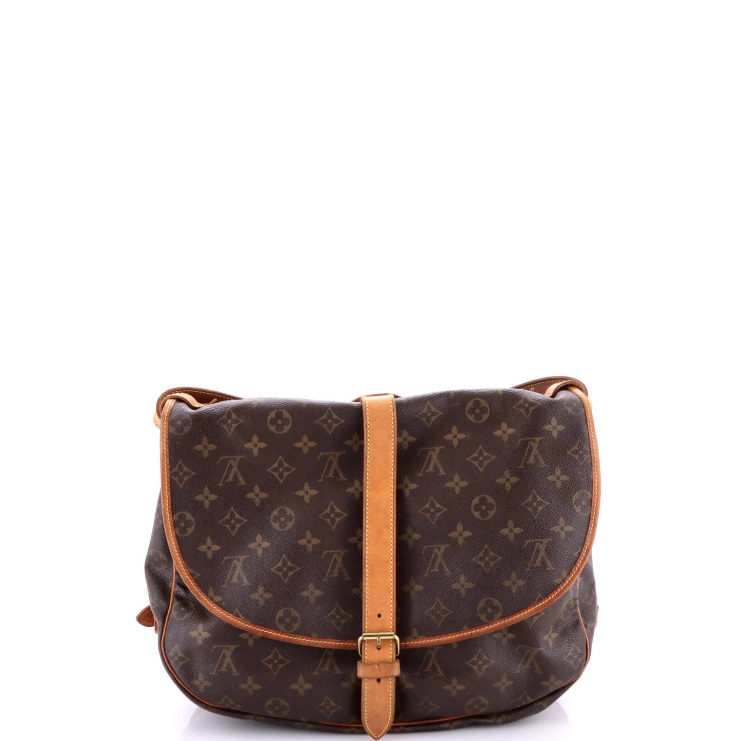 Louis Vuitton Saumur Handbag Monogram Canvas 35
