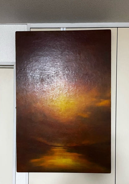 Hand Signed Original Acrylic on panel Curtis Phillips LANDSCAPE Painting