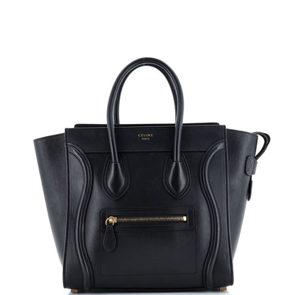 Celine Luggage Bag Smooth Leather Micro