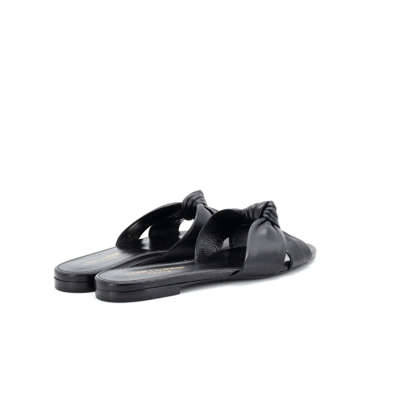 Saint Laurent Women'S Bianca Mule Sandals Leather