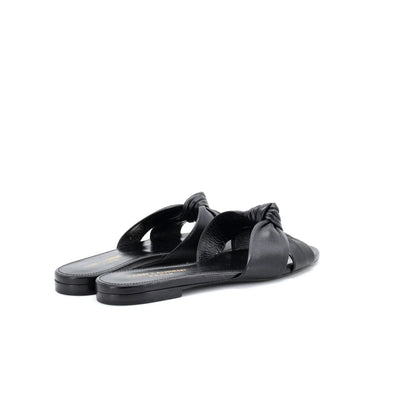 Saint Laurent Women'S Bianca Mule Sandals Leather