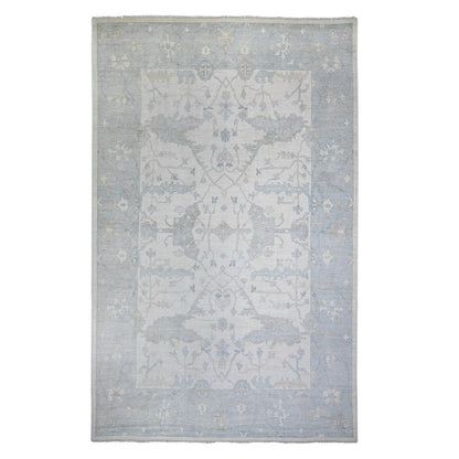 10'X15'10" Ivory Afghan Angora Oushak Wool Hand Knotted Oversized Rug