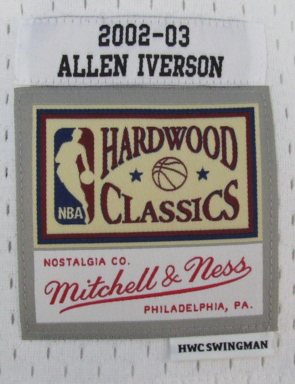 Allen Iverson Hof Autographed White  Mitchell & Ness Jersey Denver Jsa 181849