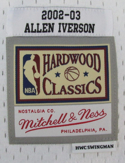 Allen Iverson Hof Autographed White  Mitchell & Ness Jersey Denver Jsa 181849
