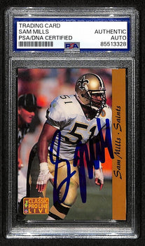 Sam Mills Hof Signed/Autograph 1993 Classic #181 Saints/Panthers Psa/Dna 201488