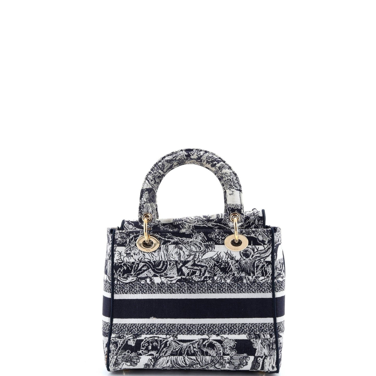 Christian Dior Lady D-Lite Bag Embroidered Canvas Medium