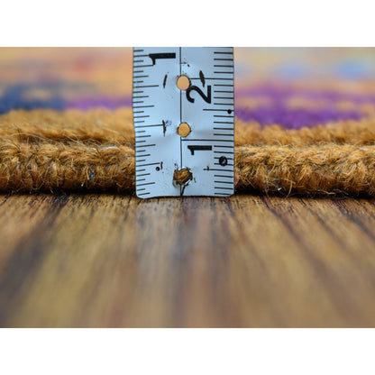 4'X5'10" Tribal Design Hand Knotted 100% Wool Colorful Afghan Village Rug