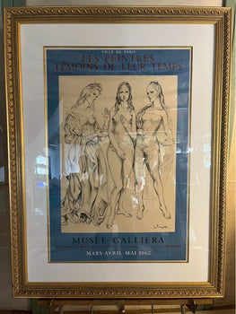 Lonard Foujita -1960 Lithograph Poster 