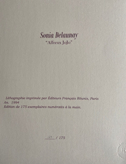 Sonia Delaunay Lithograph Coa Signed Stamped Numbered By Hand 175 Ex