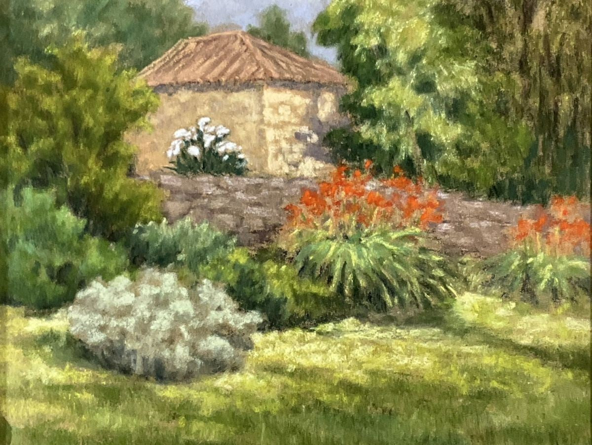 Nicole Clment Original Pastel "Neighbors Barn" French Impressionist Landscape