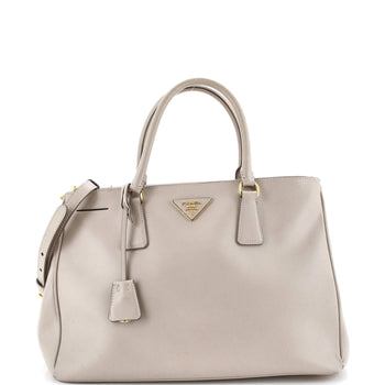 Prada Double Zip Lux Tote Saffiano Leather Medium