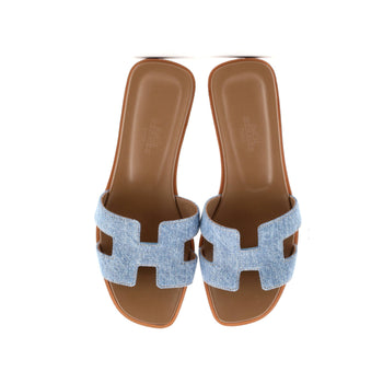 Hermes Women'S Oran Sandals Denim