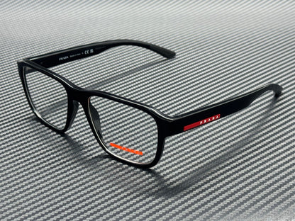 PRADA LINEA ROSSA PS 05RV 1AB1O1 Black Men's 54 mm Eyeglasses