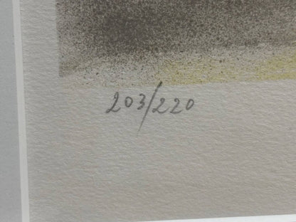 Paul Guiramand "Evening Stable With Horses" Lithograph Signed 203/220