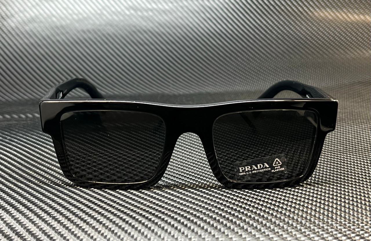 PRADA PR 19WS 1AB5S0 Black Grey Men's 52 mm Sunglasses