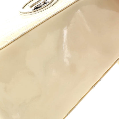 Christian Dior Lady Dior Bag Cannage Quilt Patent Medium