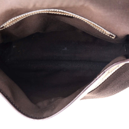 Gucci Flap Messenger Gg Coated Canvas Small