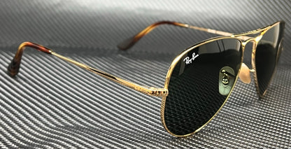 RAY BAN RB3689 914731 Gold Aviator 58 mm Unisex Sunglasses
