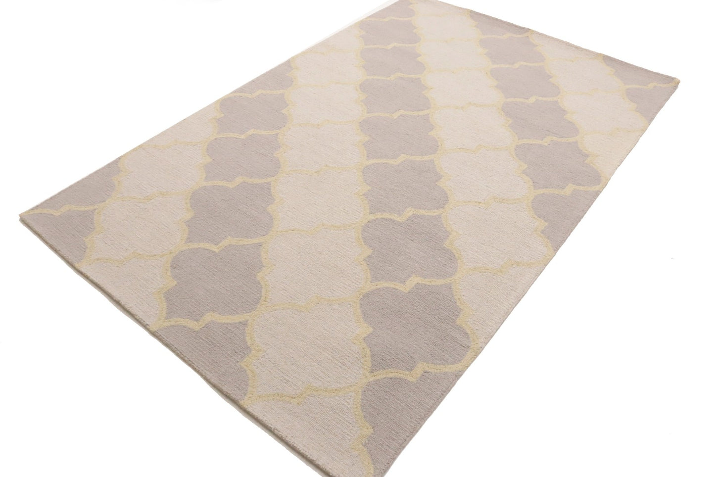 Hand Tufted 5x8 Pastel Modern Decor Rug for Bedroom Carpet