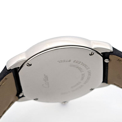 Cartier Rondo Solo Sm Wsrn0019 Silver Case Size 29Mm Ladies Used Watch #61130