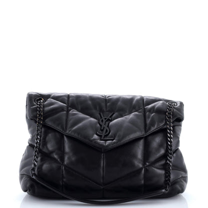 Saint Laurent Loulou Puffer Shoulder Bag Quilted Leather Medium