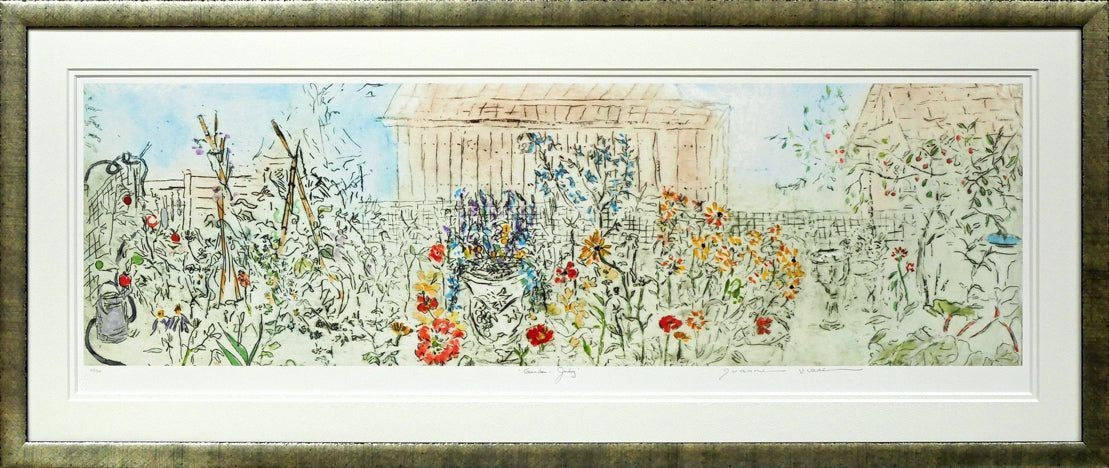 July" Giclee Print, Edition 46/ 300, Signed - Joanne ISAAC "Garden