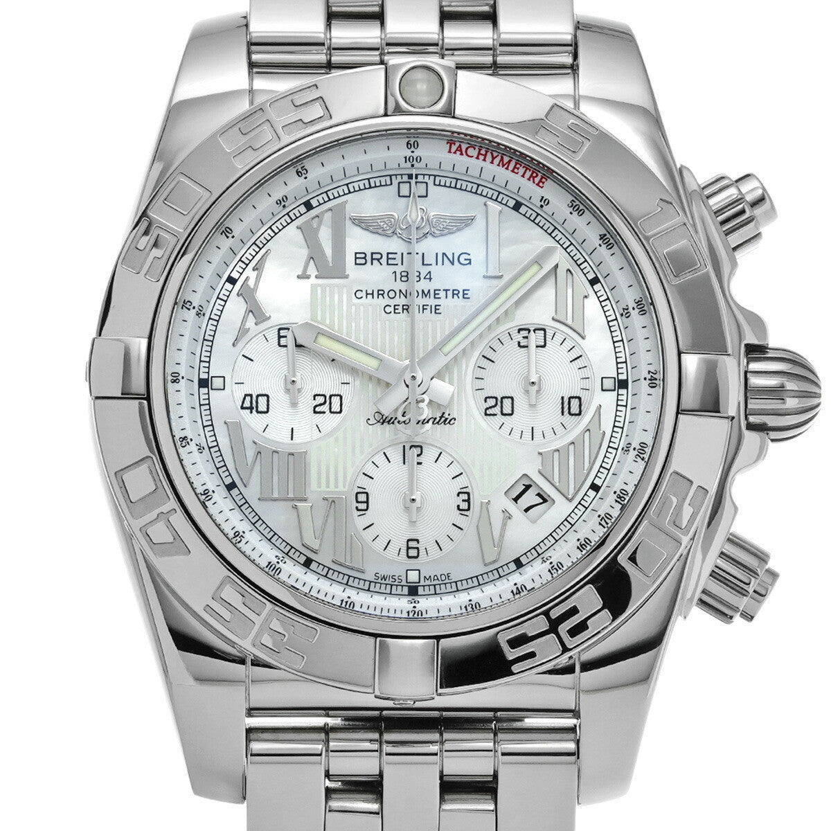 Breitling Chronomat 44 Ab0110 White Case Size 4444Mm Men'S Used Watch #221621