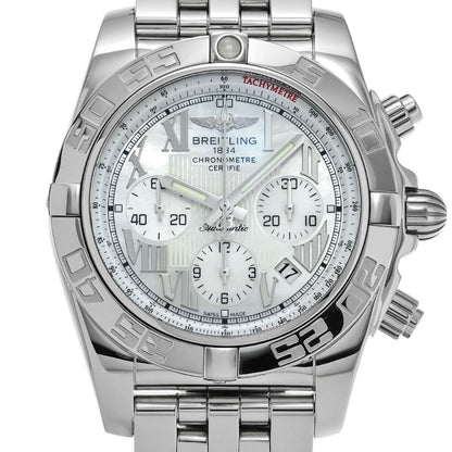 Breitling Chronomat 44 Ab0110 White Case Size 4444Mm Men'S Used Watch #221621