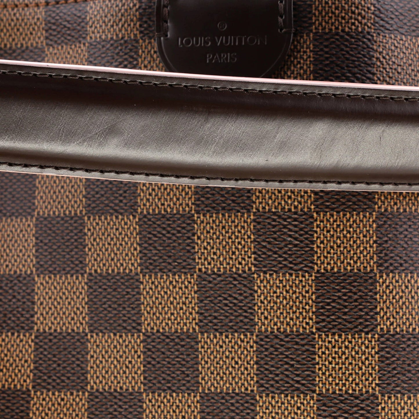 Louis Vuitton Caissa Hobo Damier With Leather