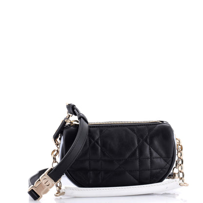 Christian Dior Vibe Hobo Cannage Quilt Lambskin Mini