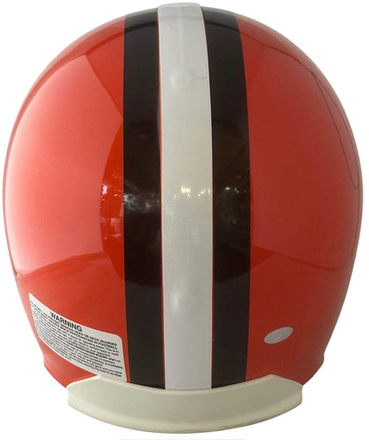 Jim Brown Autographed Cleveland Browns Full Size Authentic Stat Helmet (Creative
