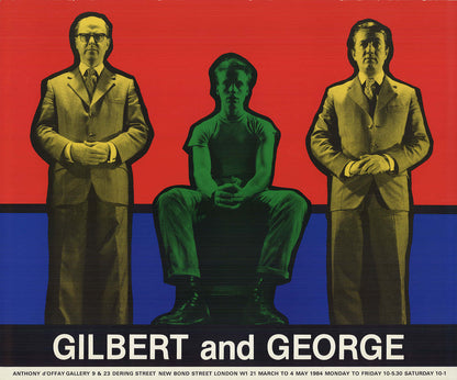 Gilbert & George Anthony D'Offay Gallery " Offset Lithograph