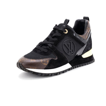 Louis Vuitton Women'S Run Away Sneakers Mesh With Monogram Canvas And Suede