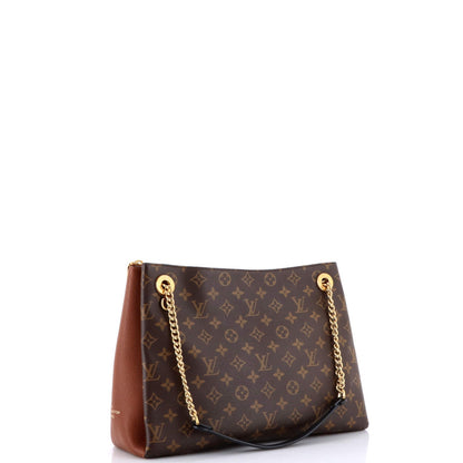 Louis Vuitton Surene Handbag Monogram Canvas With Leather Mm