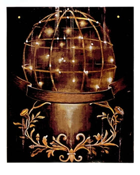 Ross Bleckner Sphere And Moulding Signed 