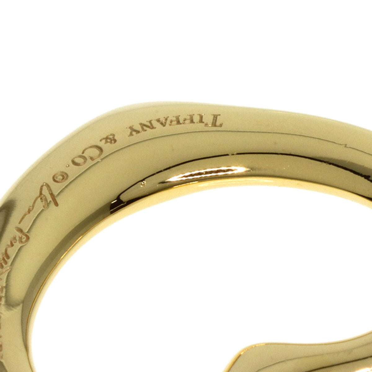Tiffany&Co. Pendant Top Open Heart K18 Yellow Gold
