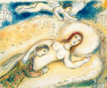 Marc Chagall Lithograph Handmade